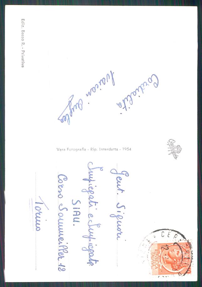 Torino Cerasole Reale Torrente Orco e Pineta Foto FG cartolina MZ4177 – retro