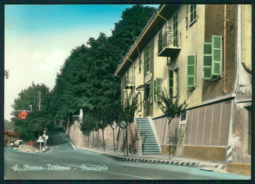 Torino San Mauro Torinese Muncipio PIEGA Foto FG cartolina MZ4196 – fronte