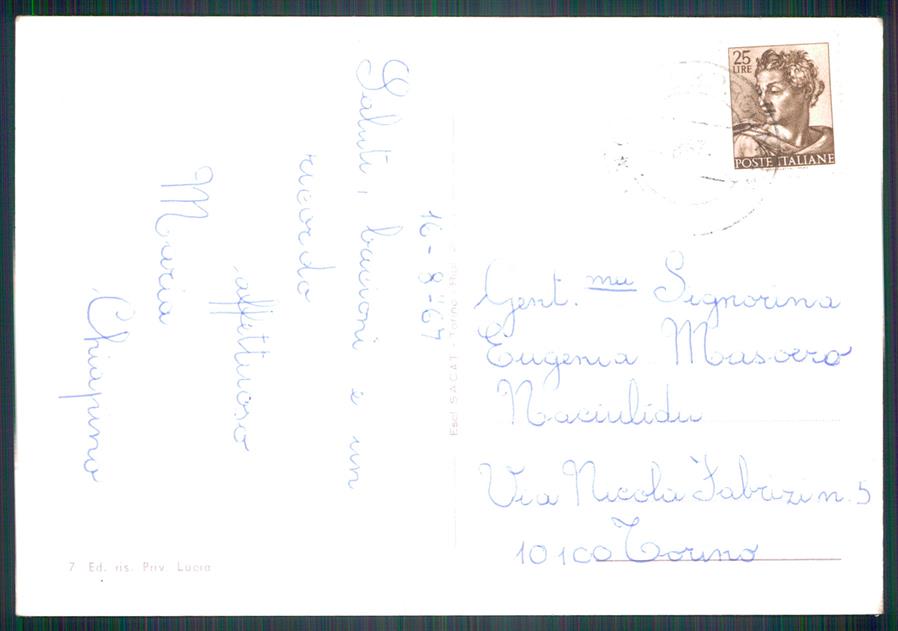 Torino Casalborgone Panorama Foto FG cartolina MZ4225 – retro