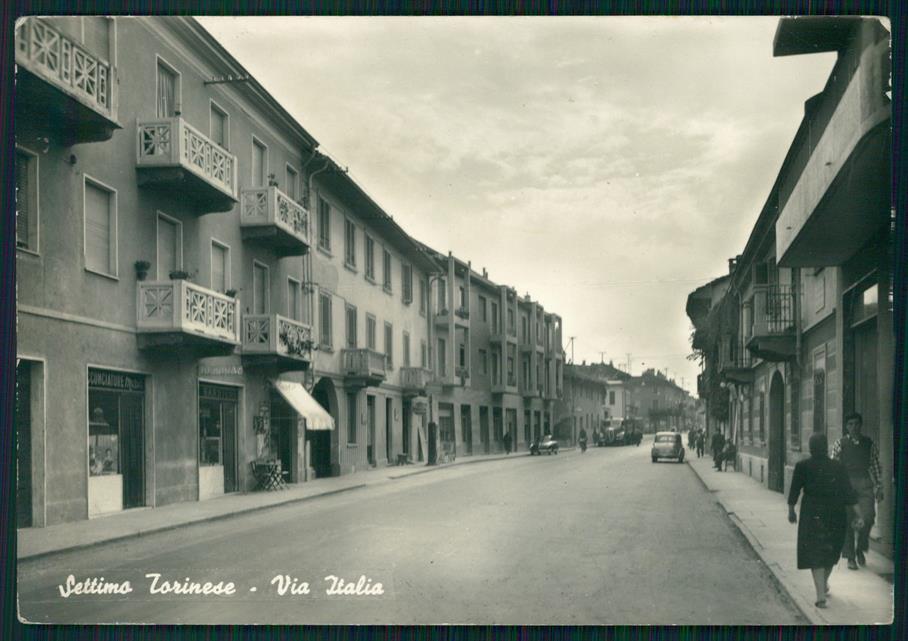 Torino Settimo Torinese Via Italia Foto FG cartolina MZ4229 – fronte