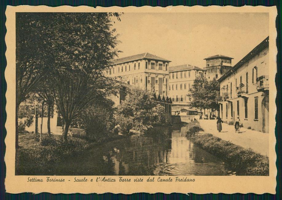 Torino Settimo Torinese Scuole Canale Freidano FG cartolina MZ4237 – fronte