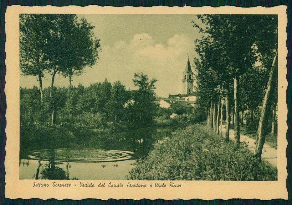 Torino Settimo Torinese Canale Freidano FG cartolina MZ4238 – fronte