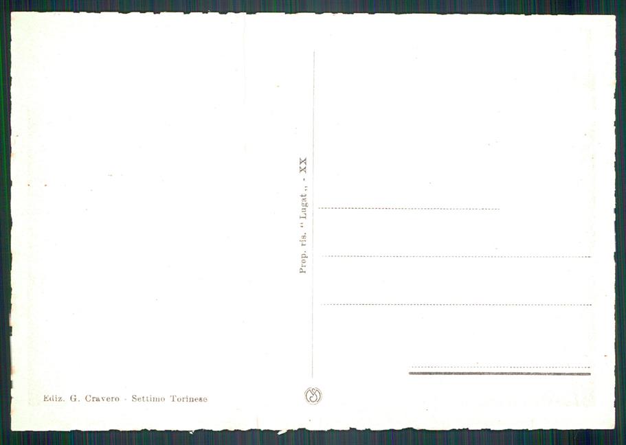 Torino Settimo Torinese Piazzale Stazione Treno FG cartolina MZ4240 – retro