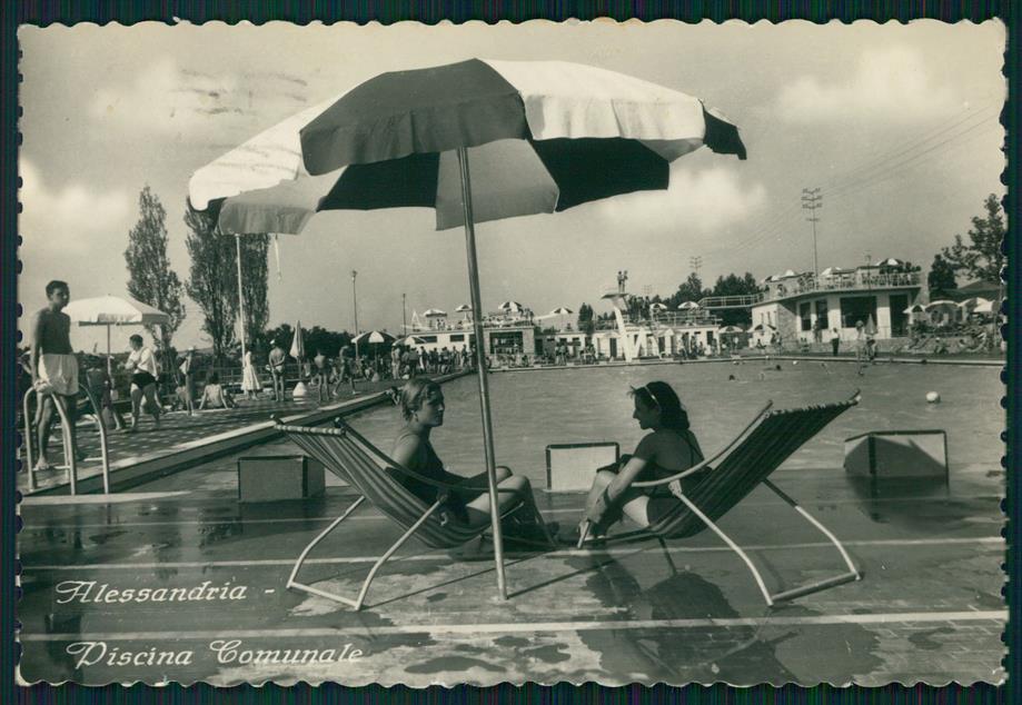 Alessandria città Piscina Comunale Foto FG cartolina MZ4245 – fronte