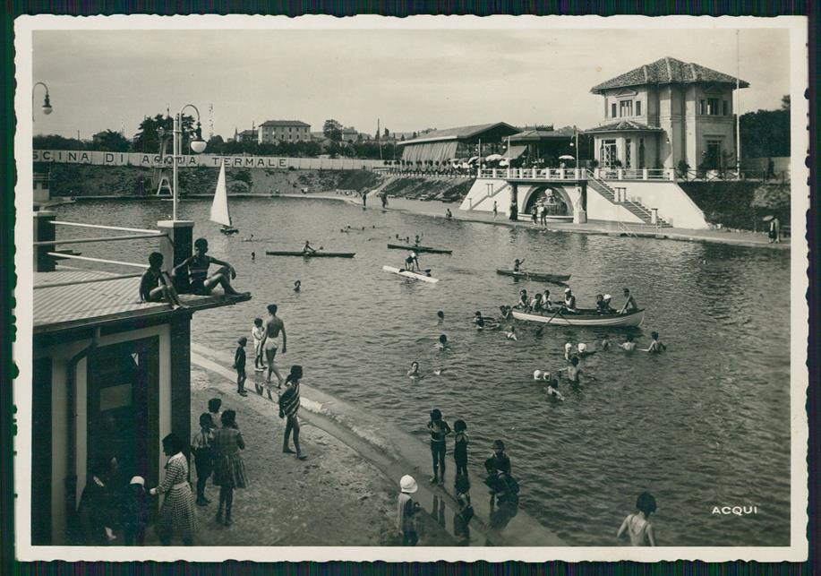 Alessandria Acqui Terme Piscina Comunale Foto FG cartolina MZ4248 – fronte