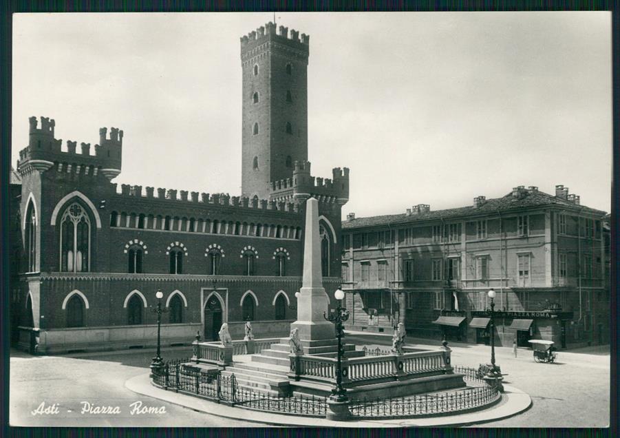 Asti città Piazza Roma Foto FG cartolina MZ4280 – fronte
