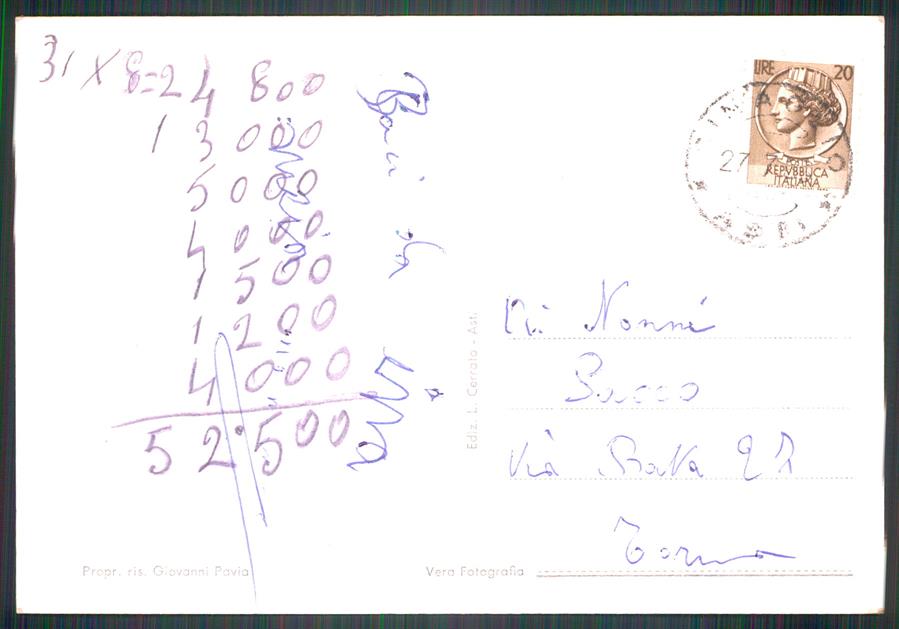 Asti Camerano Madonna di Foto FG cartolina MZ4298 – retro
