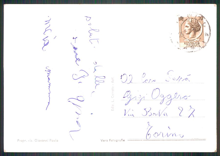 Asti Camerano Madonna di Saluti da Foto FG cartolina MZ4299 – retro