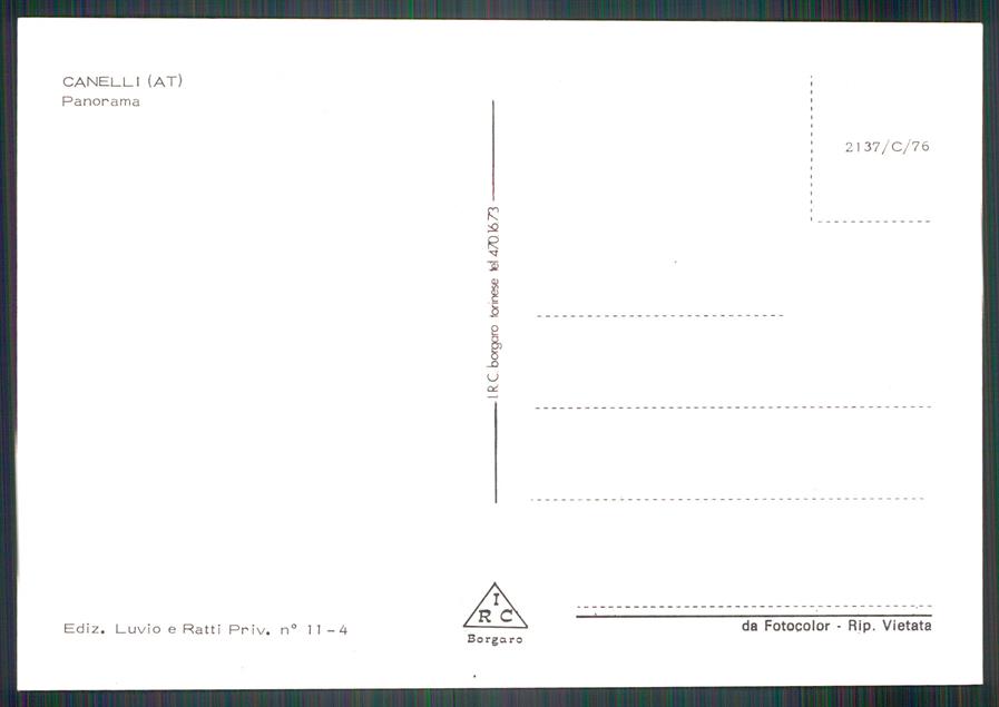 Asti Canelli Panorama Foto FG cartolina MZ4301 – retro
