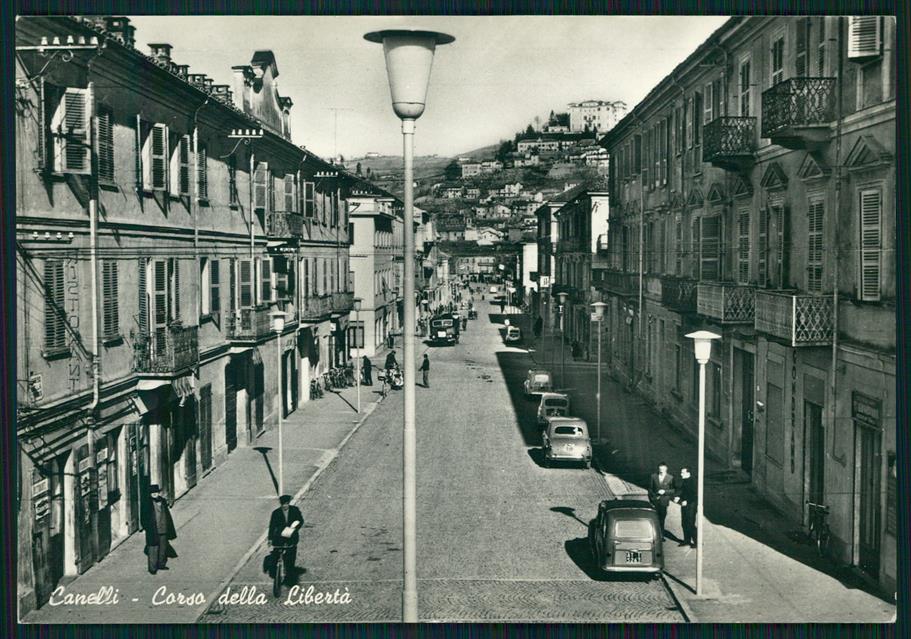Asti Canelli Corso della Libertà Auto Foto FG cartolina MZ4303 – fronte