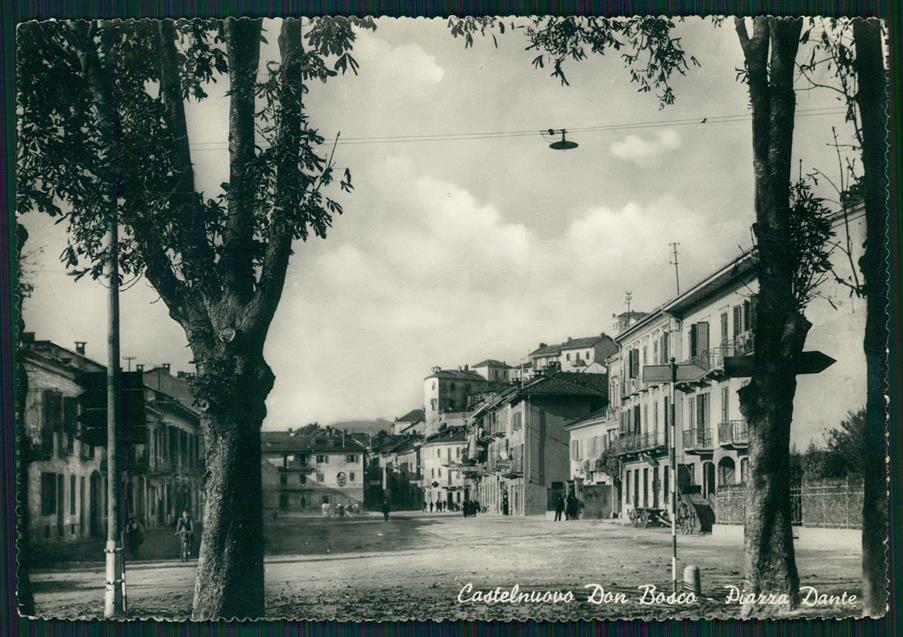 Asti Castelnuovo Don Bosco Piazza Dante Foto FG cartolina MZ4311 – fronte