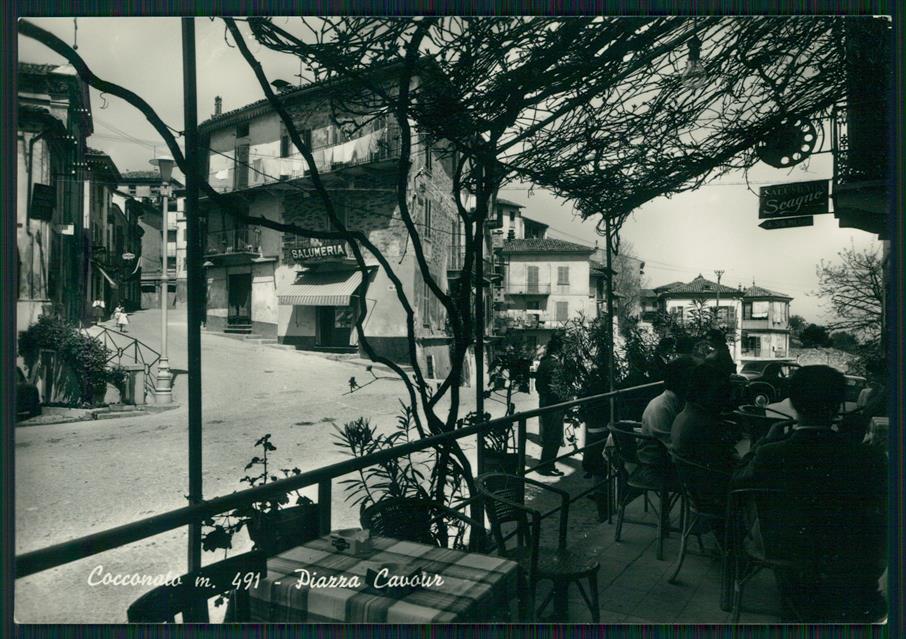 Asti Cocconato Piazza Cavour Foto FG cartolina MZ4314 – fronte