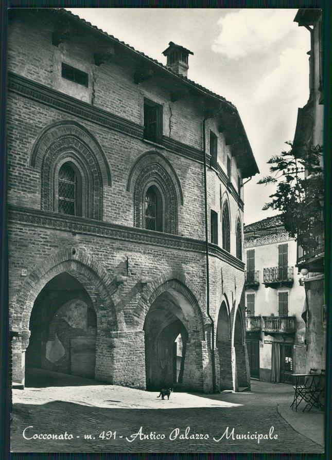 Asti Cocconato Antico Palazzo Municipale Foto FG cartolina MZ4315 – fronte