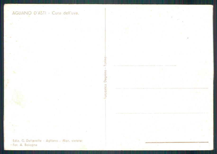 Asti Agliano d'Asti Costumi FG cartolina MZ4334 – retro