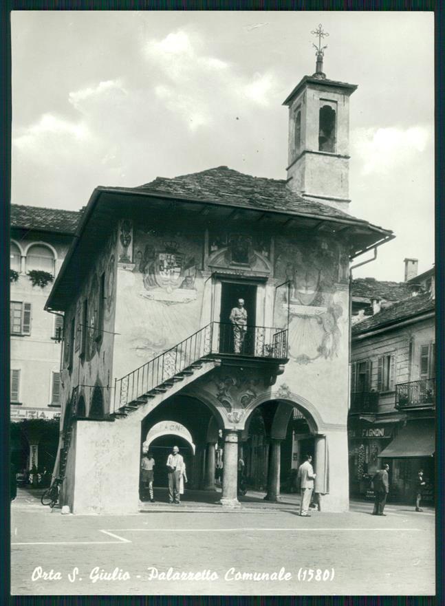 Novara Orta San Giulio Palazzetto Comunale Foto FG cartolina MZ4338 – fronte