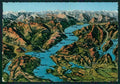 Novara Arona Lago Maggiore Mappa Foto FG cartolina MZ4343 – fronte