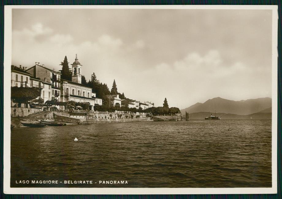 Verbania Belgirate Lago Maggiore Mappa Foto FG cartolina MZ4344 – fronte