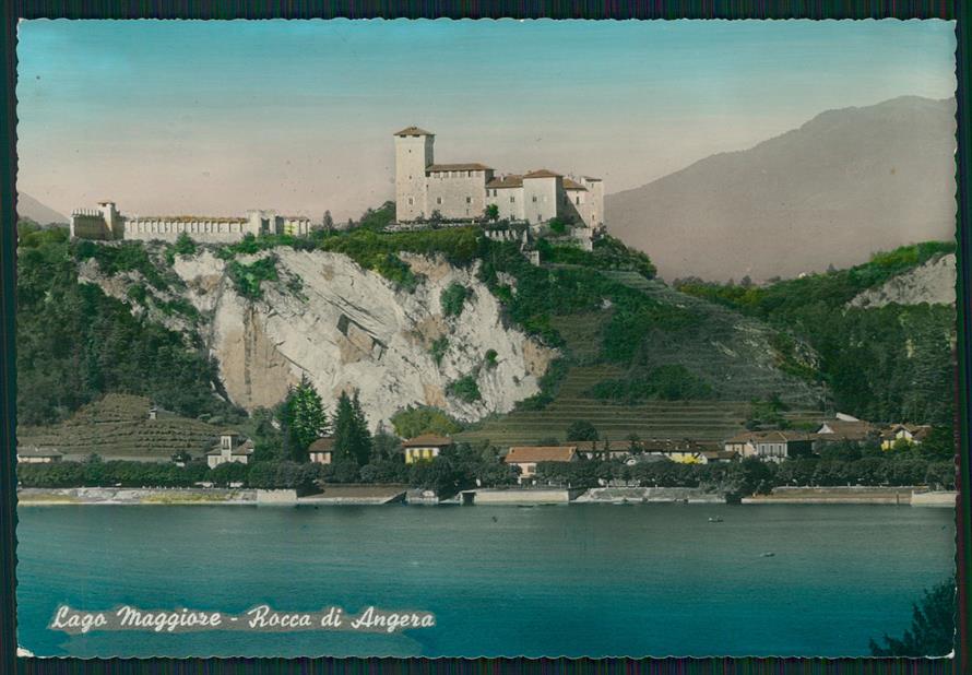 Varese Angera Rocca di Lago Maggiore PIEGA Foto FG cartolina MZ4349 – fronte