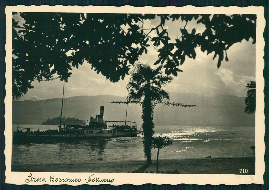 Verbania Stresa Lago Maggiore Battello Foto FG cartolina MZ4351 – fronte