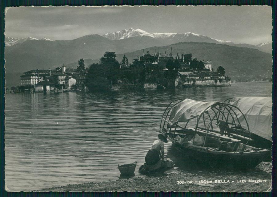 Verbania Stresa Isola Bella Lago Maggiore Barca Foto FG cartolina MZ4361 – fronte