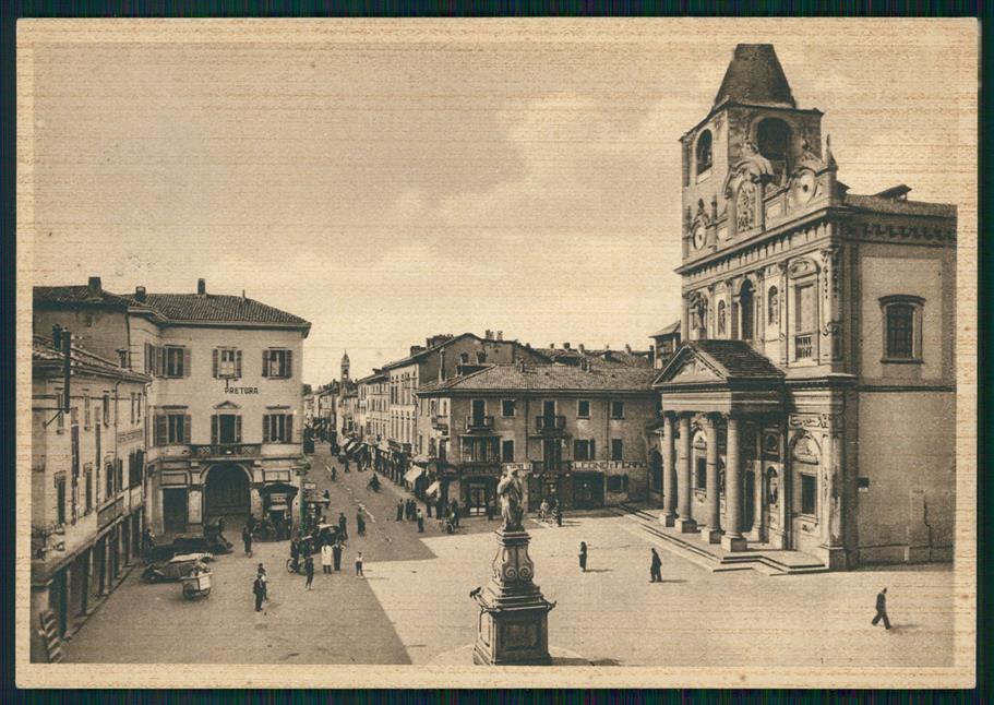 Novara Borgomanero Piazza Principale Corso Garibaldi FG cartolina MZ4371 – fronte
