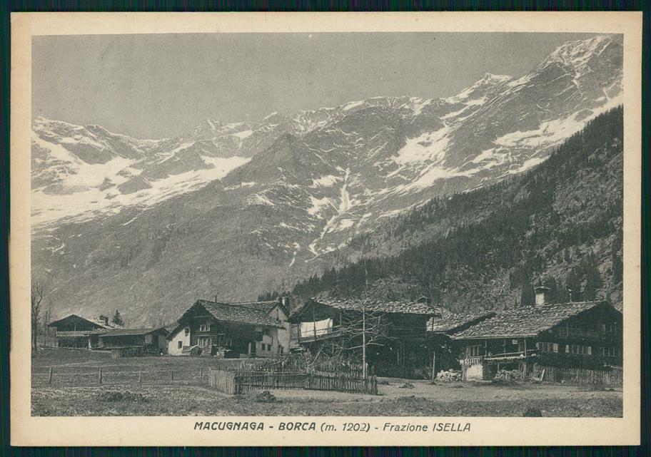 Verbania Macugnaga Borca Isella FG cartolina MZ4374 – fronte