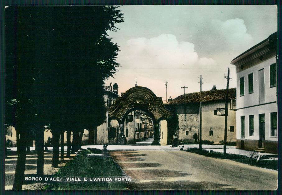 Vercelli Borgo D'Ale Viale e Antica Porta Foto FG cartolina MZ4378 – fronte