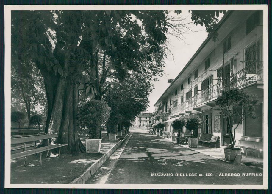 Biella Muzzano Biellese Albergo Ruino PIEGHINA Foto FG cartolina MZ4383 – fronte
