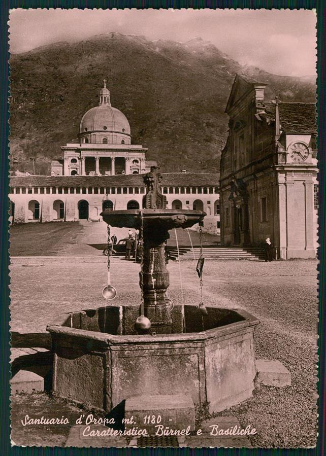 Biella Oropa Santuario di Fontana Burnell Foto FG cartolina MZ4386 – fronte