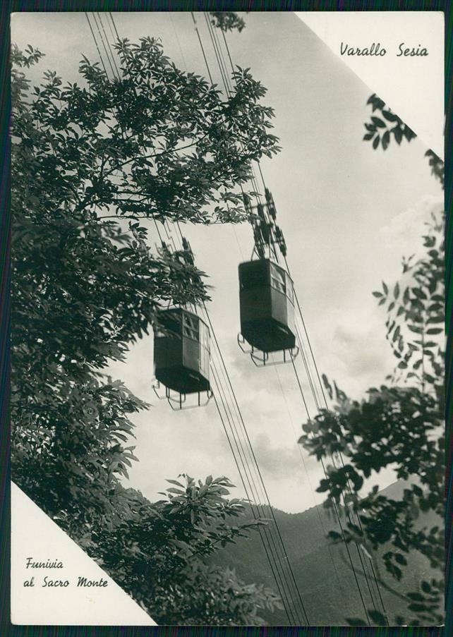 Vercelli Varallo Sesia Funivia al Sacro Monte Foto FG cartolina MZ4396 – fronte