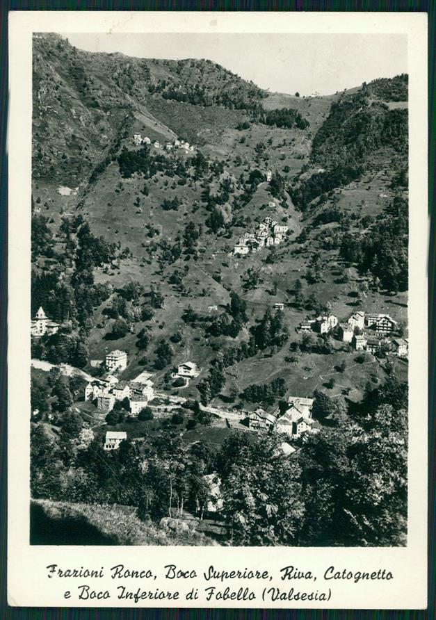 Vercelli Fobello Ronco Boco Riva Cotognetto PIEGA Foto FG cartolina MZ4397 – fronte