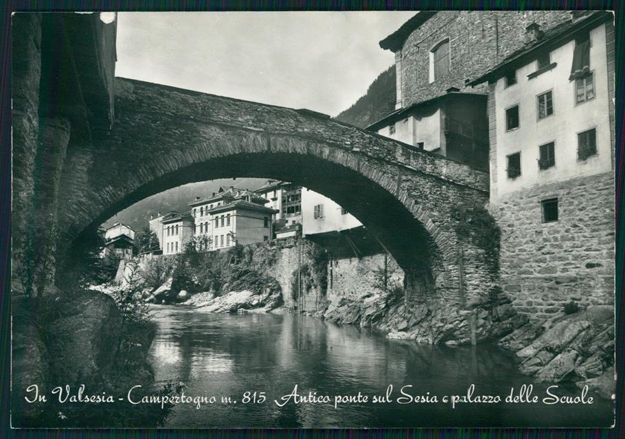 Vercelli Campertogno Ponte sul Sesia Scuole Foto FG cartolina MZ4401 – fronte