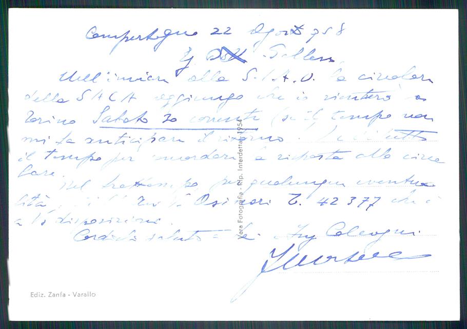 Vercelli Campertogno Ponte sul Sesia Scuole Foto FG cartolina MZ4401 – retro