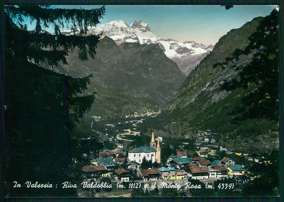 Vercelli Riva Valdobbia Monte Rosa Foto FG cartolina MZ4403 – fronte