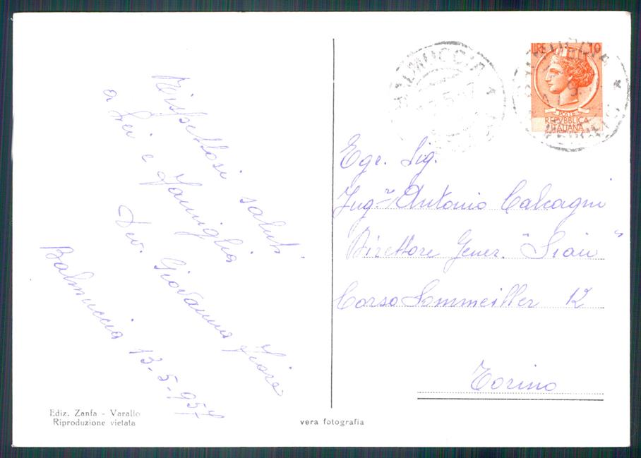 Vercelli Riva Valdobbia Monte Rosa Foto FG cartolina MZ4403 – retro