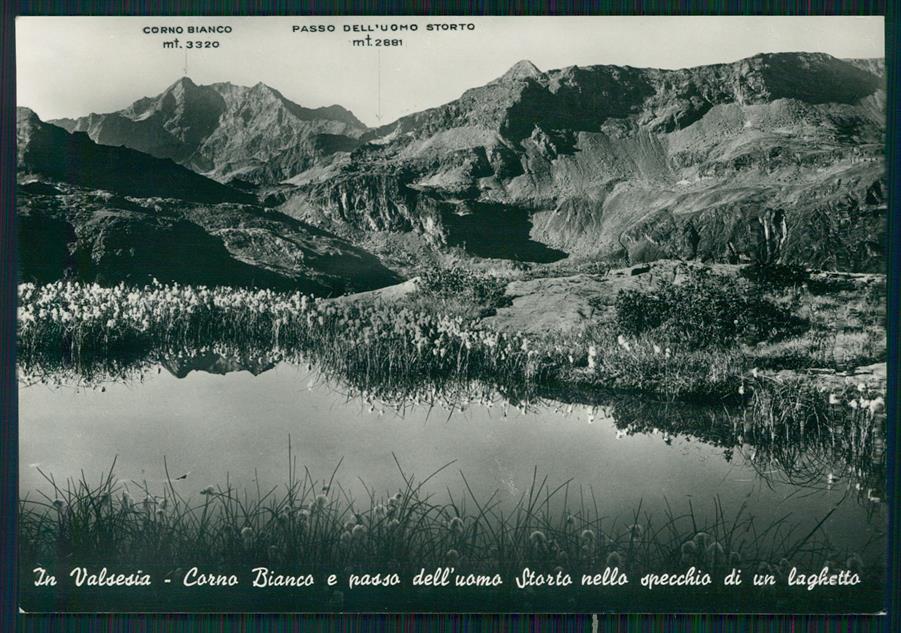 Vercelli Valsesia Corno Bianco Laghetto Foto FG cartolina MZ4406 – fronte