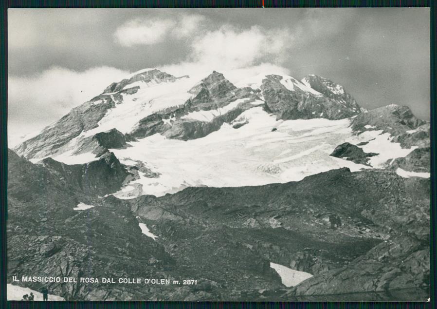 Vercelli Alagna Valsesia Monte Rosa dal Colle d'Olen Foto FG cartolina MZ4410 – fronte