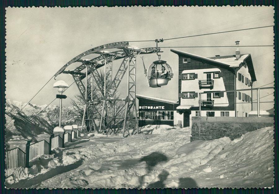 Vercelli Scopello Mera Seggiovia Nevicata PIEGA Foto FG cartolina MZ4411 – fronte