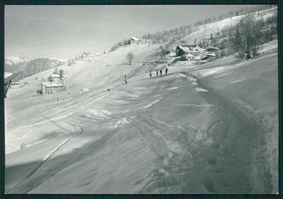 Vercelli Scopello Mera Nevicata Sci Foto FG cartolina MZ4412 – fronte