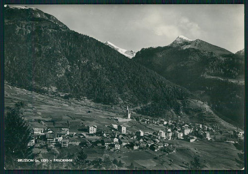Aosta Brusson Panorama Foto FG cartolina MZ4427 – fronte