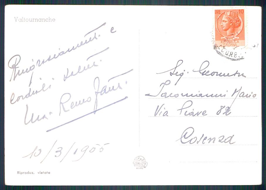Aosta Valtournenche Foto FG cartolina MZ4431 – retro