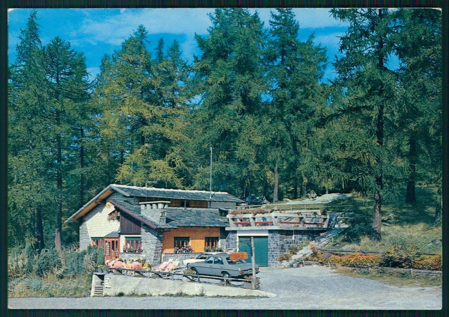 Aosta Val D'Ayas Col di Joux Auto Foto FG cartolina MZ4433 – fronte
