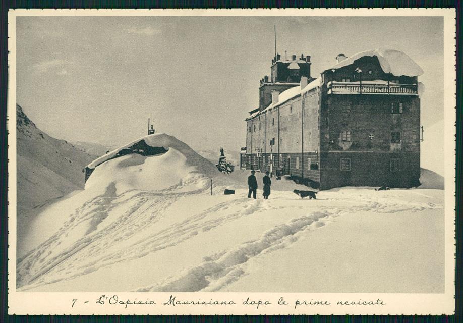 Aosta Colle Del Piccolo San Bernardo Ospizio Mauriziano FG cartolina MZ4435 – fronte