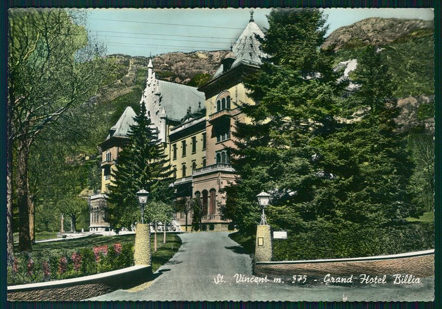 Aosta Saint Vincent Hotel Billia Foto FG cartolina MZ4459 – fronte