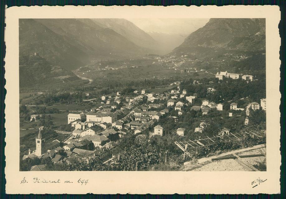 Aosta Saint Vincent Panorama FG cartolina MZ4463 – fronte