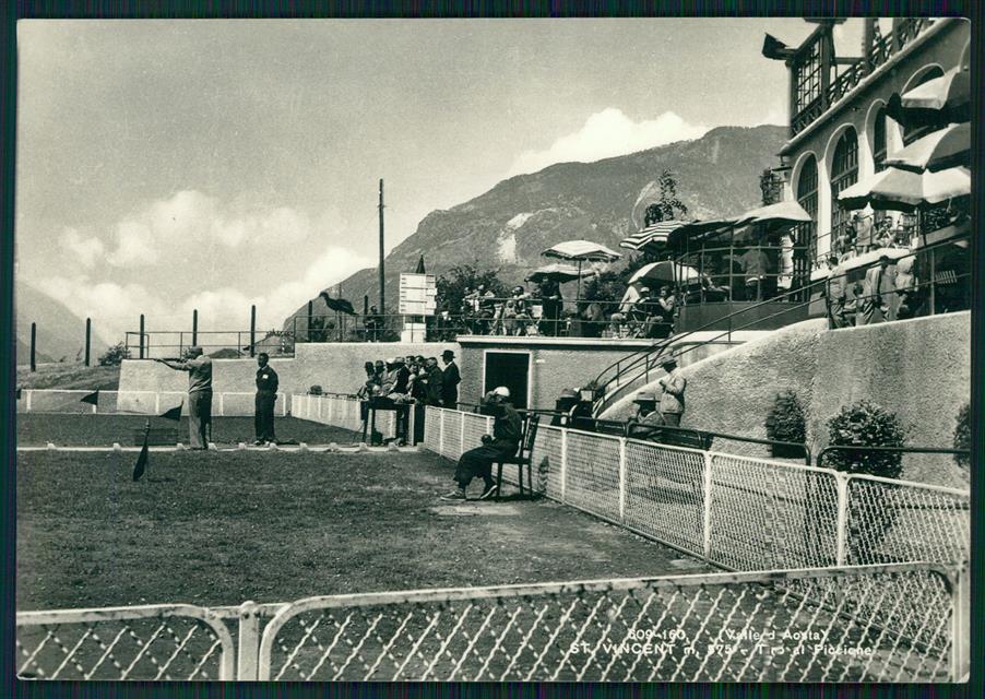 Aosta Saint Vincent Tiro a Volo Foto FG cartolina MZ4464 – fronte