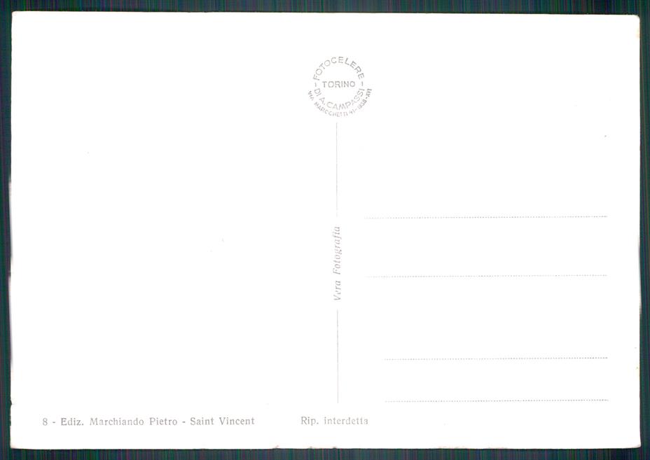 Aosta Saint Vincent Fans Salutis Foto FG cartolina MZ4466 – retro