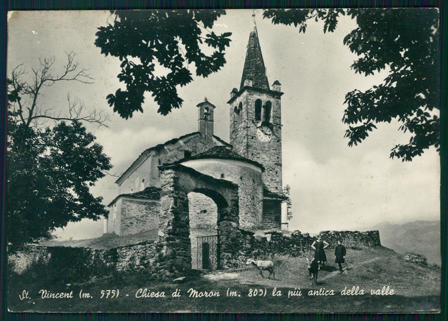 Aosta Saint Vincent Chiesa di Moron Pecora Foto FG cartolina MZ4467 – fronte
