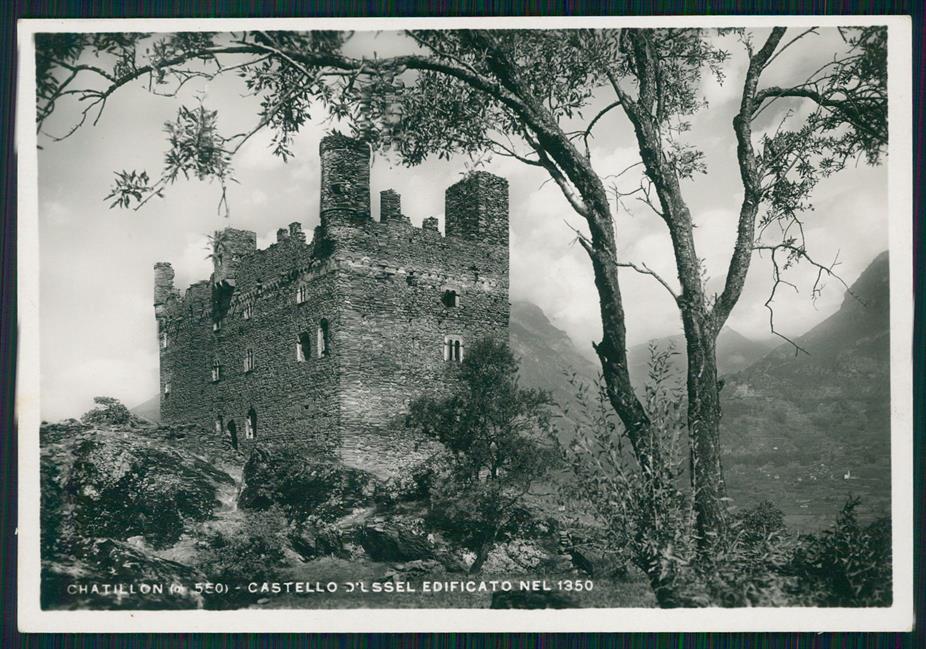Aosta Chatillion Ussel Castello di Foto FG cartolina MZ4470 – fronte