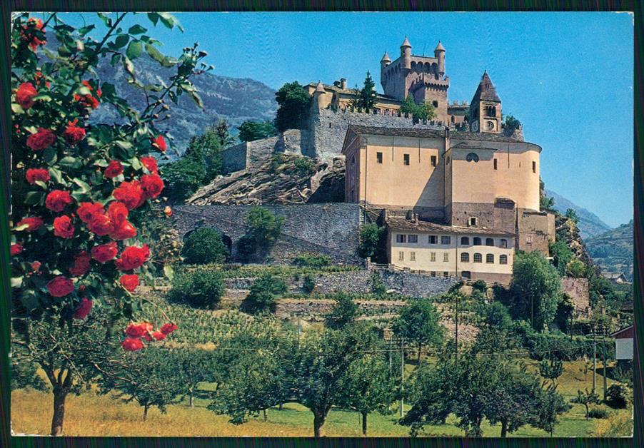 Aosta Saint Pierre Castello Foto FG cartolina MZ4478 – fronte